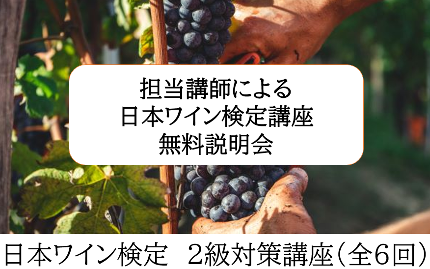 【無料説明会】日本ワイン検定対策講座無料説明会